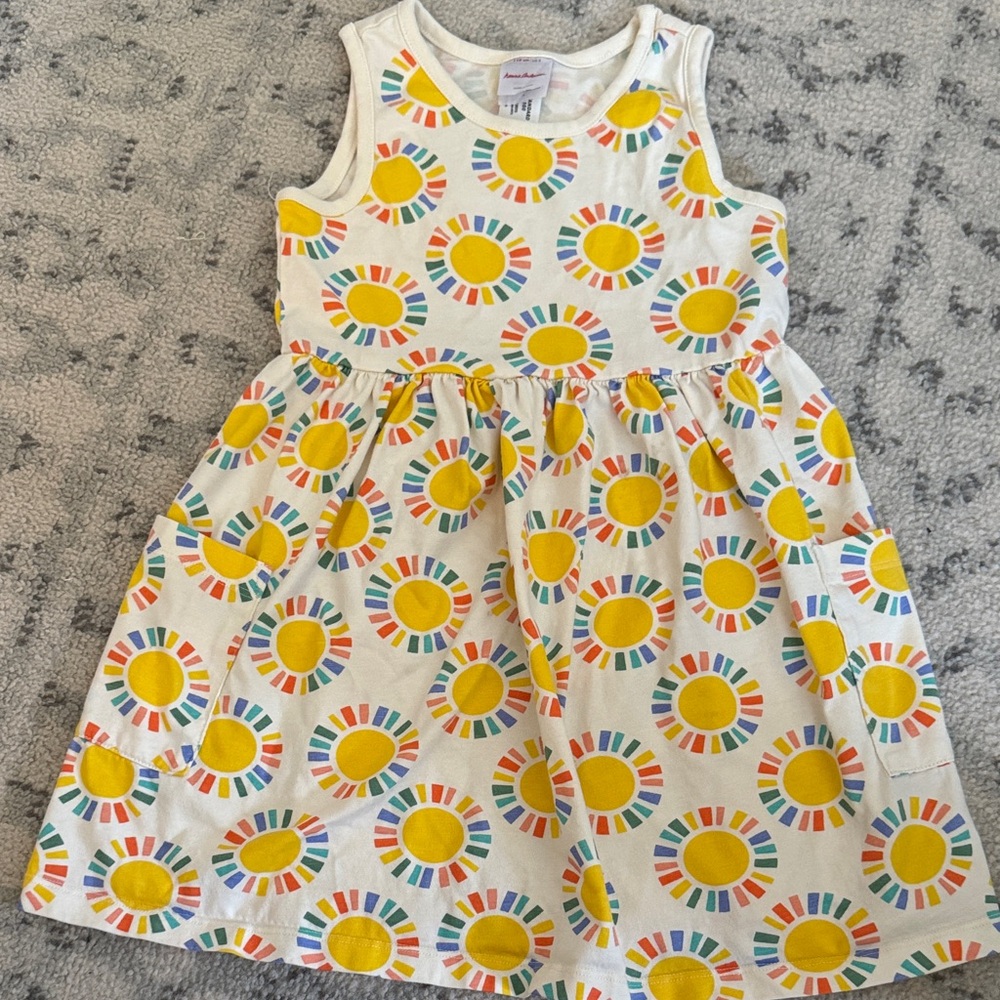 Hanna Anderson Colorful Sunburst Kids Dress
